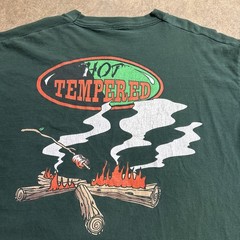 Vintage Looney Tunes Shirt Mens XL Green 90s Taz Camping Nature AOP Cartoon USA