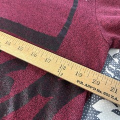Superdry Sport NYC 1984 Men M Tee Burgundy Red Paint Splatter Top M10004SR