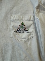 Vineyard Vines Tee Shirt Mens Hockey Pond Long Sleeve Crewneck White Sz Small