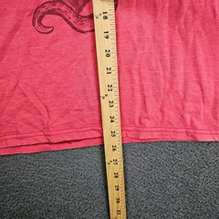 Volcom Mens Large Red Heather Graphic T-Shirt Snake Anchor Stone Logo