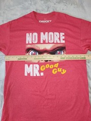 Chucky Mens Size Large No More Mr Nice Guy Child’s Play Red Short Sleeve Tshirt