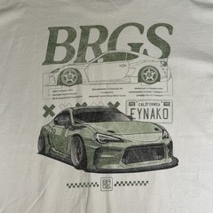 Toyota GR86 Shirt XL Beige Subaru BRZ BRGS Racing Drift Streetwear JDM 3205
