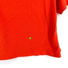 Nike Mens Small Center Swoosh Embroidered T-Shirt Bright Orange Sportswear Tee