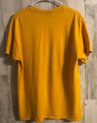 vtg University of New Haven Graphic Tee T-Shirt Sz L MV SPORT Gold Spellout