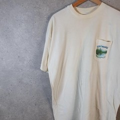 Vintage Hanes T.S.F. Organics Trout Fish Single Stitch TShirt Men XL C31760