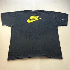 Vintage Nike T-Shirt Mens XXL Black Swoosh Spellout Logo Athletic Sportswear y2k