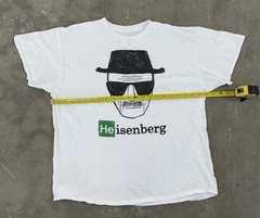 Breaking Bad Heisenberg Shirt Mens XL White Graphic Tee Walter White 2023