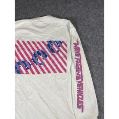 Vintage Wave Riding Vehicles Graphic T Shirt Mens Small White Long Sleeve Y2K