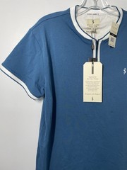 Scott James 1/4 Zip Henley SS T-Shirt Men’s S BossBlue/Chalk SJTS-21014
