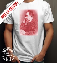 Friedrich Nietzsche T-shirt Design As Worn By Mark E Smith The Fall John Peel