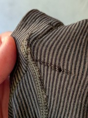 Smartwool Merino Wool Base Layer Top Men’s Large Brown Striped FLAWS* SW0SN705