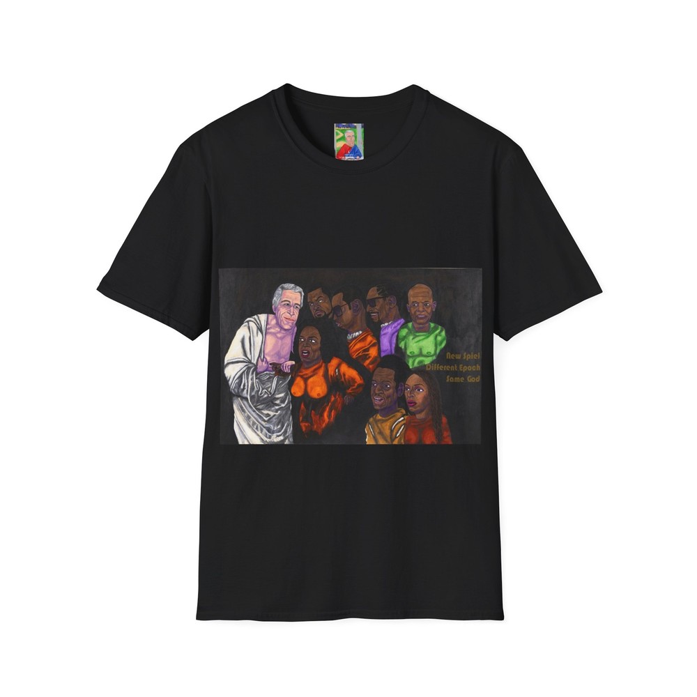 Funny Puff Daddy Diddy Jeffrey Epstein Unisex Softstyle T-Shirt, Dark Humor Tee,