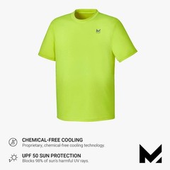 Mission Unisex Large Hi Vis Yellow Cooling Short Sleeve Performance Shirt