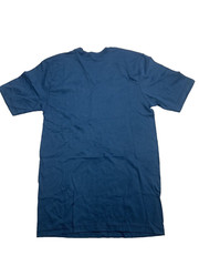 American Apparel Sustainable Collection Unisex V Neck T-Shirt 100% cotton Blue S