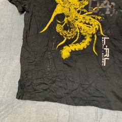 Lauren Ralph Lauren T Shirt Mens Large Black Dragon Graphic Print Short Sleeve