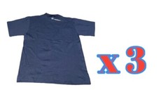Lot of 3 Vintage Single Stitch Pocket Blank T Shirts Youth M 12/14 Adult Small