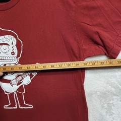 Johnny Cash Dia De Los Muertos T-Shirt Large American Apparel Rare Red Skeleton
