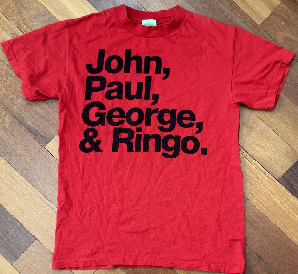 Official 2005 The Beatles -John Paul George & Ringo- Rockstars Red Shirt SMALL