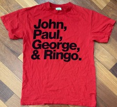 Official 2005 The Beatles -John Paul George & Ringo- Rockstars Red Shirt SMALL