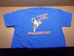BOXER’S BAR & GRILLE T-SHIRT Blue T-Shirt Size XL Cotton/Polyester Blend LQQK!