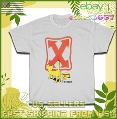 H Street Skate Yellow Cat Logo Men’s T-Shirt American Style T Shirt