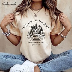 Whidbey Island Shirt Travel Gift for Washington Trip Lovers Souvenir Tee