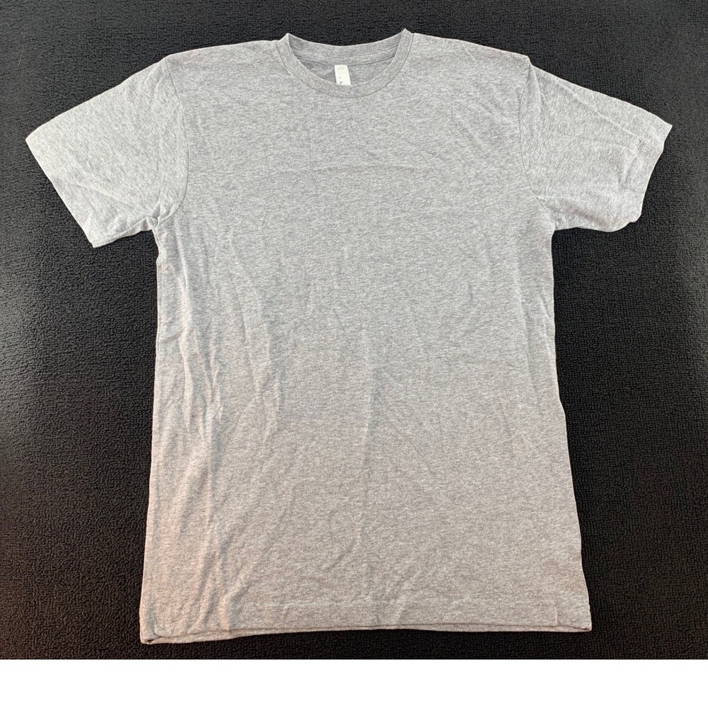 LAT APPAREL Gray Crew Neck T Shirt Short Sleeve Basic Tee Men’s Medium