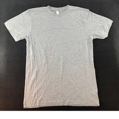 LAT APPAREL Gray Crew Neck T Shirt Short Sleeve Basic Tee Men’s Medium