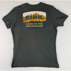Kuhl Pocket T-Shirt Mens Large Gray Wildfibre Organic Cotton Graphic 7470