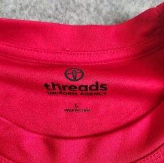 HEB Texas Proud Shirt Men’s Large Red Threads Uniform Long Sleeve Performance
