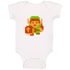 Link The Legend Of Zelda 8 Bit Baby One Piece