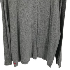 UntuckIt Mens Long Sleeve Notch Neck Gray Shirt Size XXL Marled Soft Comfort