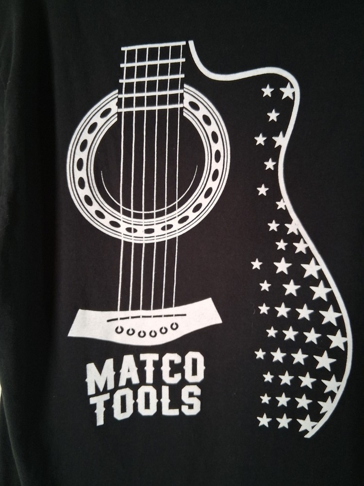 Matco Tools Amplify Guitar Double Sided Tee Size XL Graphic Print Nashville Auto