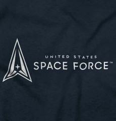 Military United States Space Force USSF Logo Womens or Mens Crewneck T Shirt Tee