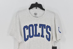 Men’s ’47 Indianapolis Colts Clubhouse Short Sleeve T-Shirt In Grey Size Large