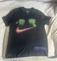 Nike George Kittle Shirt Mens XL Black Short Sleeve Dark Knight Joker Tee