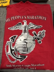 Lot of 8 Marine Corps Marathon Shirts XL 2006–2013 Crew & Mock Turtleneck