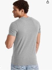 Mens 100% Cotton White T Shirts High Quality ,Gray Color Size X-large