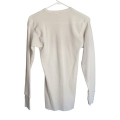 Indera Men’s Thermal Waffle Knit Long Sleeve Top Crewneck Size Large Base Layer