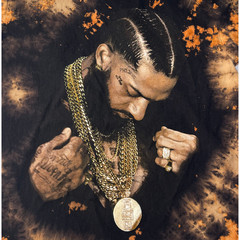NEW Custom Nipsey Hussle One-of-a-Kind Reverse Dye T-Shirt – Two Designs