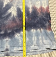 Teddy Fresh Tie Dye Long Sleeve T Shirt Mens 2XL Spellout