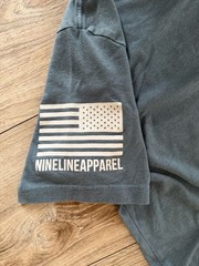 Nine Line Apparel Men’s American Flag Blueprint Graphic T-Shirt