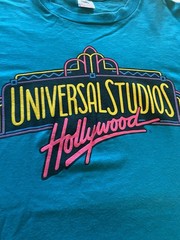 Vintage Universal Studios Hollywood T-Shirt M/LBlue 90s Single Stitch USA
