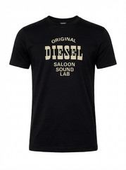 Diesel – Men’s Crew Neck Slim Fit Logo T-Shirt – T-DIEGOR-E12 9XX