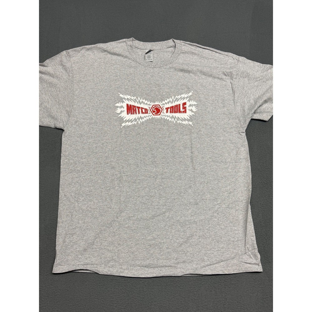 NEW Matco Tool Men XL Grey Graphic T-Shirt Gildan Ultra Cotton Wrench Back Print