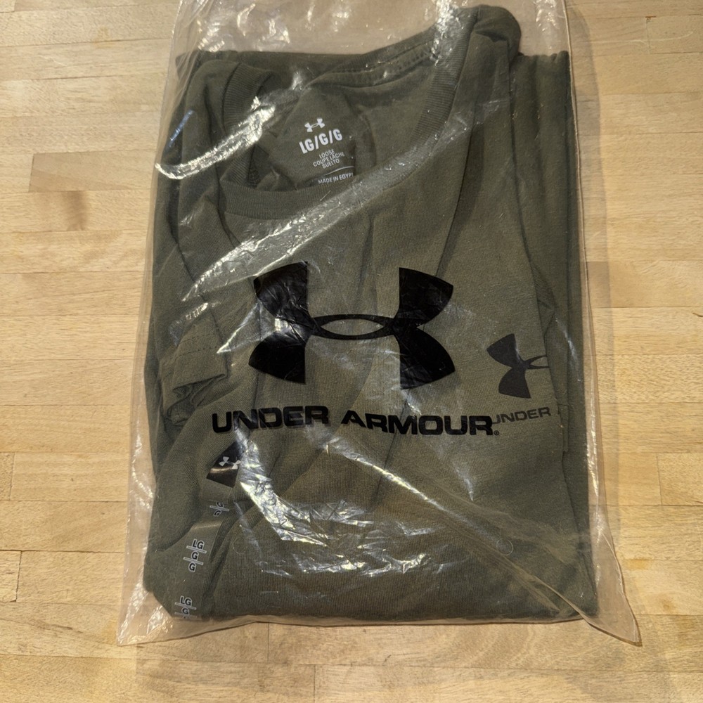 Under Armour Men’s Loose Left Chest Logo L T-Shirt, Green