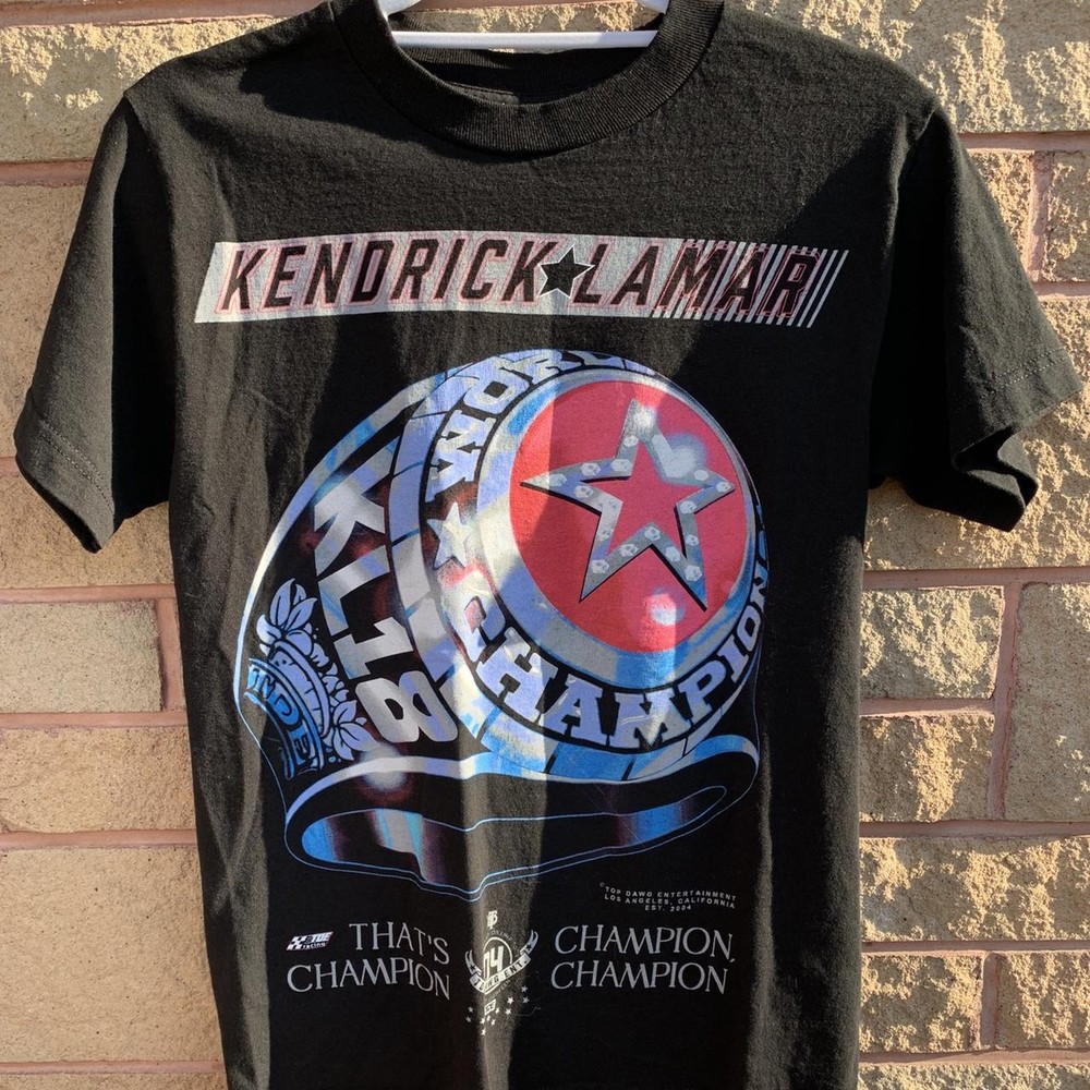 Kendrick Lamar Championship ring Tour T-Shirt Basic black tee NH20907