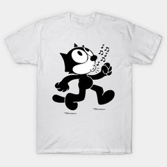 NEW Felix the cat walking – Felix The Cat T-Shirt White Cotton All size AD08