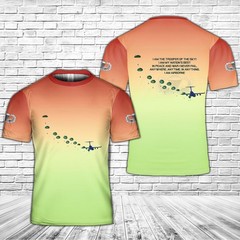 Personalized Name US Army National Airborne Day 3D T-Shirt Fullsize S-5XL