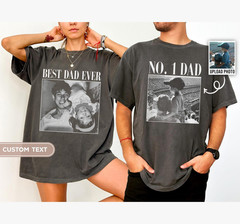 Custom Photo Dad Shirt Personalized Dad Picture Unisex Graphic Tee